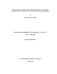 Inflammation-Associated Mood Deterioration and the Degradation of Affective Climate: an Agent-Based Model