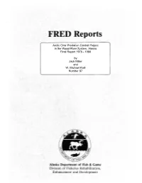 Arctic Char Predation Control Project in the Wood River System, Alaska Final Report 1975 - 1980