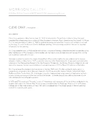 Cleve Gray ( 1918-2004)