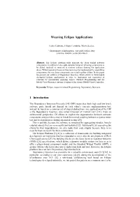 Weaving Eclipse Applications