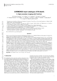 CARMENES Input Catalogue of M Dwarfs II. High-Resolution Imaging