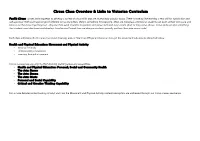 Circus Class Overview & Links to Victorian Curriculum
