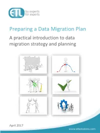 Preparing a Data Migration Plan a Practical Introduction to Data Migration Strategy and Planning