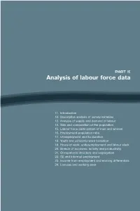 Analysis of Labour Force Data