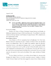 August 26, 2020 Via Electronic Mail Hon. Michelle L. Phillips, Secretary