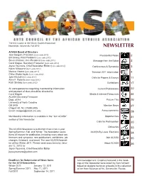 Newsletter, Volume 86, Fall 2010 NEWSLETTER