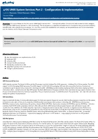 Z/OS UNIX System Services Part 2