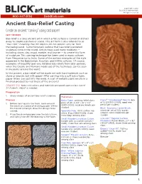 Ancient Bas-Relief Casting