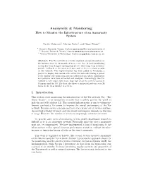 Anonymity & Monitoring