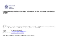 Chronological Overview of the Main Legislative Steps in the Process Of