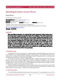 Upwelling by Surface Gravity Waves