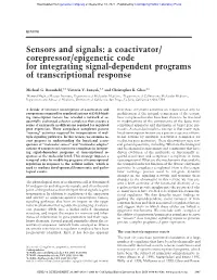A Coactivator/ Corepressor/Epigenetic Code for Integrating Signal-Dependent Programs of Transcriptional Response