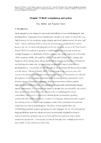 Chapter 10 Multi-Competence and Syntax