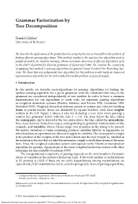 Grammar Factorization by Tree Decomposition