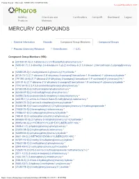 MERCURY COMPOUNDS Accessed November 3, 2017