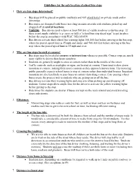 Guidelines for the Safe Siting of School Bus Stops
