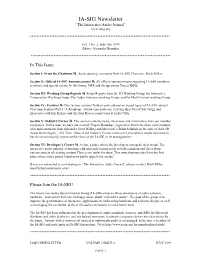 IA-SIG Newsletter “The Interactive Audio Journal”