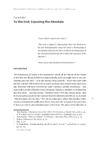 To the End: Exposing the Absolute