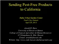 Certain Insect and Mite Pests of Vireya