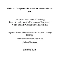 DRAFT Response to Public Comments on The