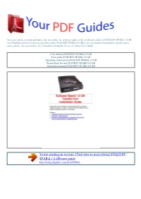 Operating Instructions SYQUEST SPARQ 1.0 GB Instructions for Use SYQUEST SPARQ 1.0 GB Instruction Manual SYQUEST SPARQ 1.0 GB