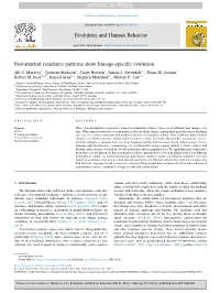 Post-Marital Residence Patterns Show Lineage-Specific Evolution