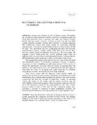 Reclaiming the Equitable Heritage of Habeas