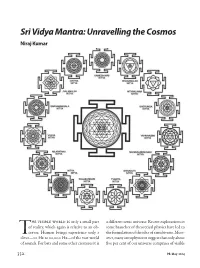 Sri Vidya Mantra: Unravelling the Cosmos Niraj Kumar