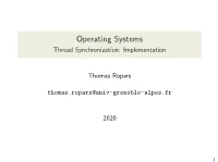 Thread Synchronization: Implementation