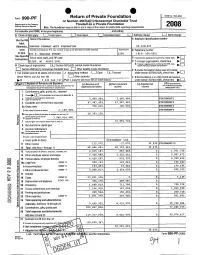 Form 990-PF Return of Private Foundation