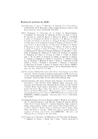 Refereed Articles in 2020
