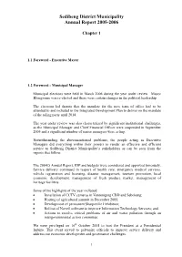 Sedibeng District Municipality Annual Report 2005-2006