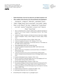Spatial Distribution of Aerosol Microphysical and Optical Properties And
