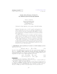 Weak Structural Stability of Pseudo-Monotone Equations
