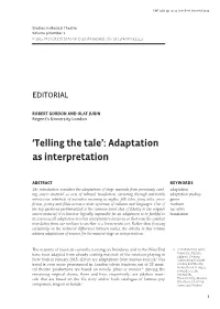 Adaptation As Interpretation