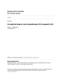 An Empirical Study on Code Comprehension: DCI Compared to OO