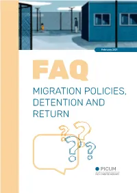 Faqs – Migration Policies, Detention and Return