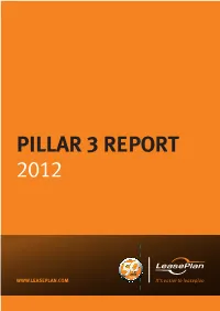 Pillar 3 Report 2012