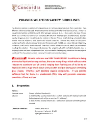 Piranha Solution Safety Guidelines