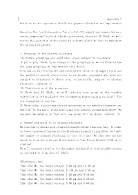 Appendix 2 Revision to the Operation Should the Planned Blackouts Are Implemented