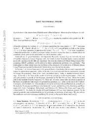 Basic Polyhedral Theory 3