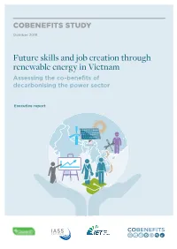 Future Skills and Job Creation Through Renewable Energy in Vietnam Assessing the Co-Beneﬁ Ts of Decarbonising the Power Sector