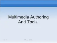 Multimedia Authoring and Tools