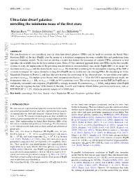 Ultra-Faint Dwarf Galaxies: Unveiling the Minimum Mass of the First Stars