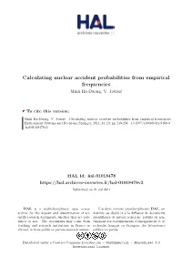 Calculating Nuclear Accident Probabilities from Empirical Frequencies Minh Ha-Duong, V