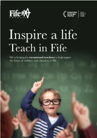 Inspire a Life... Teach in Fife