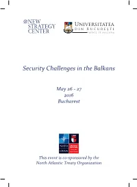 Security Challenges in the Balkans