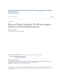 The Hydro-Energetic Machine and the Iyakaliti's Response
