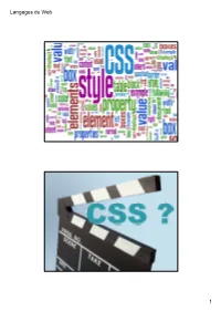 CSS Contenu / Mise En Forme 3 Séparer Contenu, Site Mise En Forme, Web Document Object Et Actions