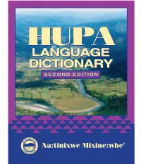 Hupa Language Dictionary Second Edition